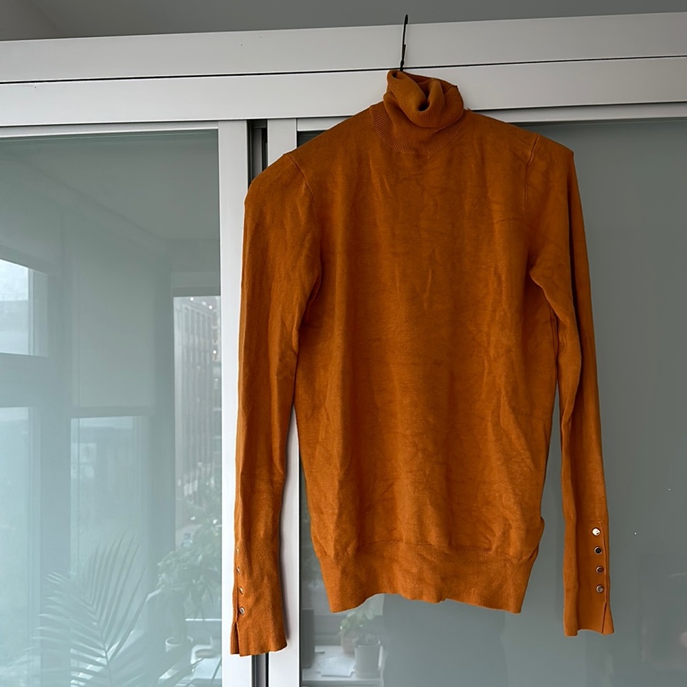 Orange Zara turtleneck